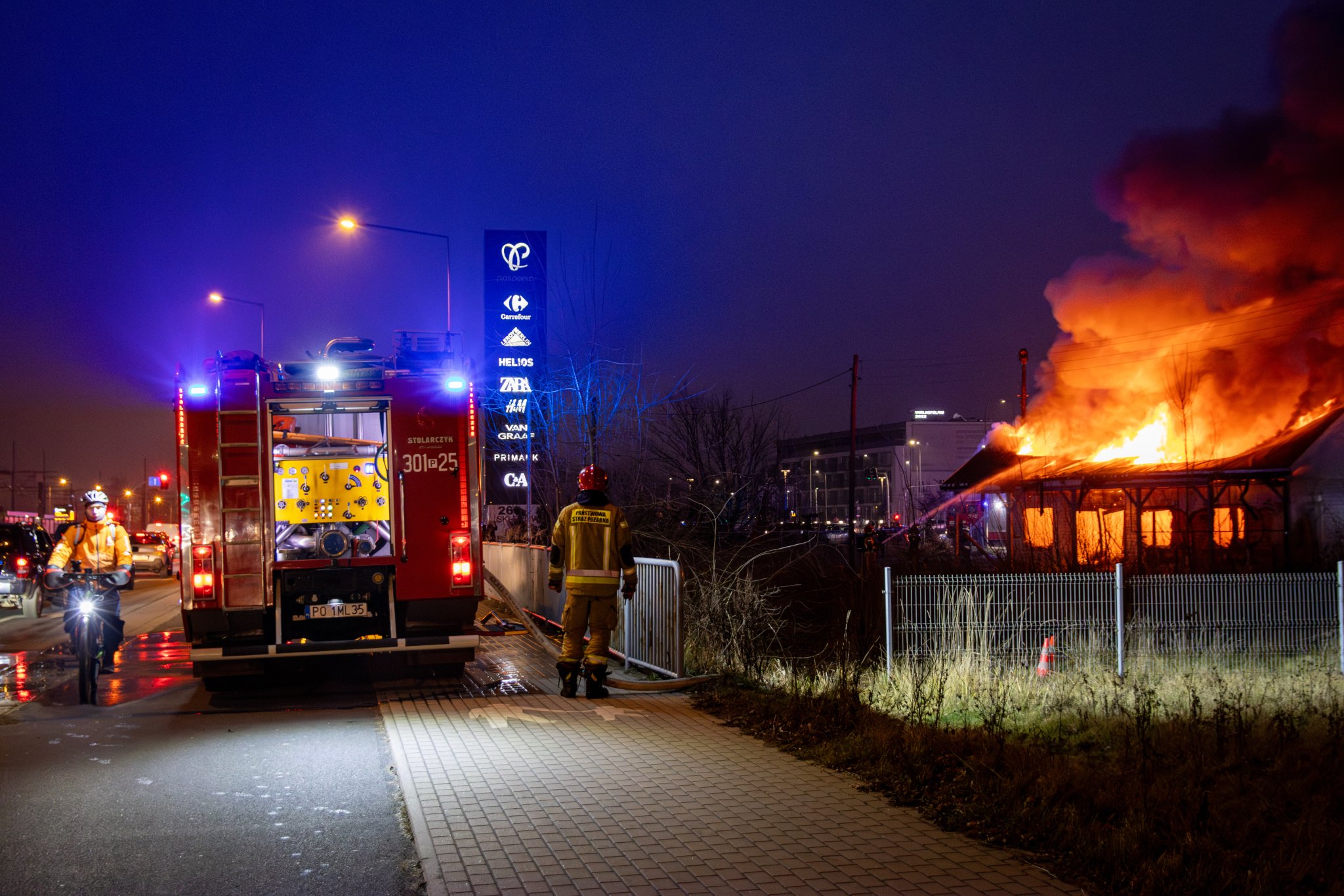 Pożar ul pleszewska