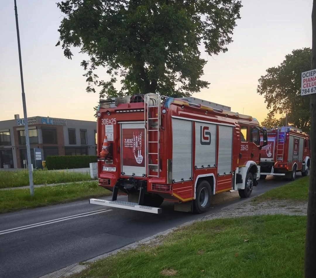 JRG 6 Poznań na miejscu zdarzenia